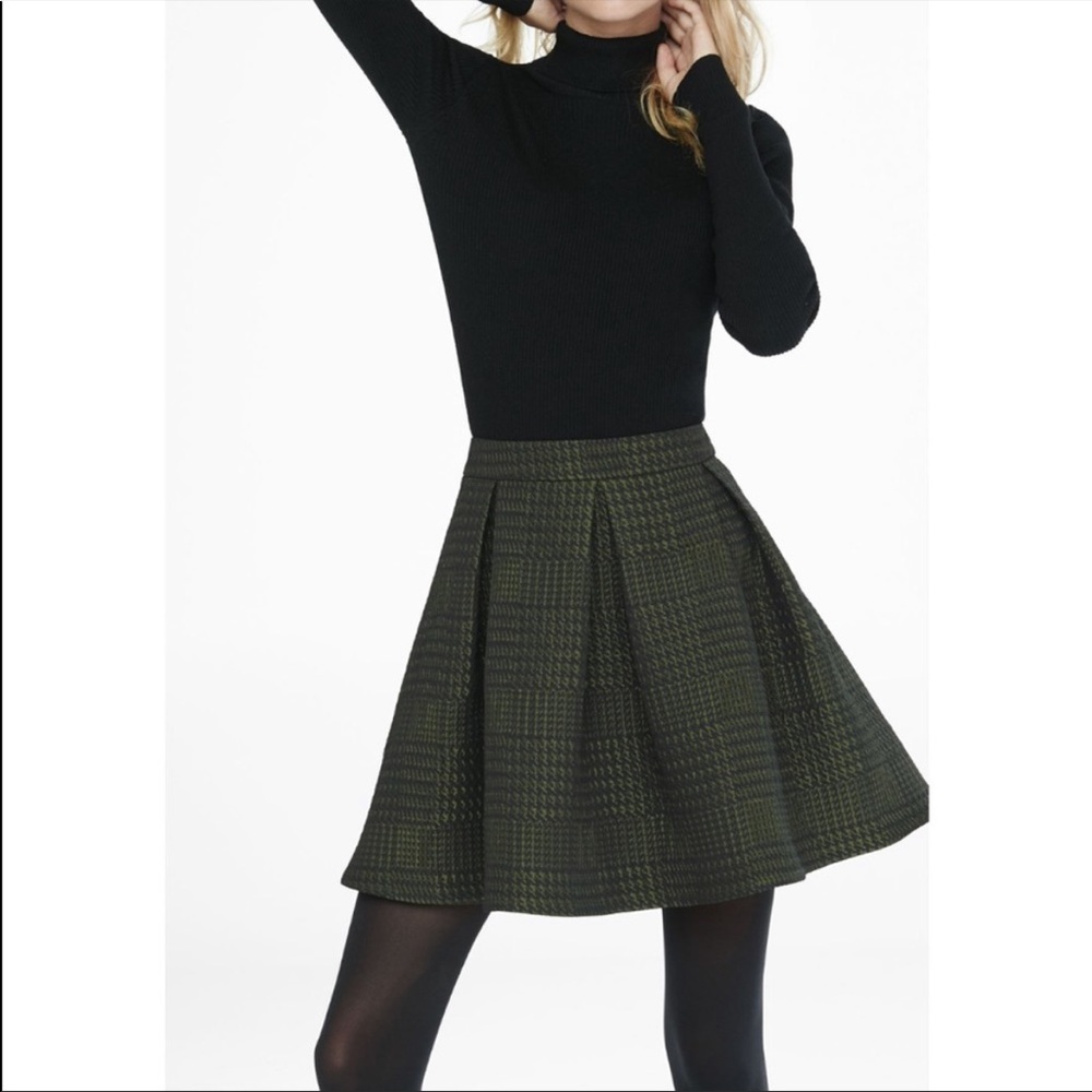 Express Houndstooth Skirt